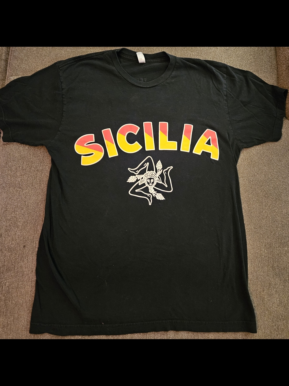 SICILIA Graphic Short Sleeve Tee - Black